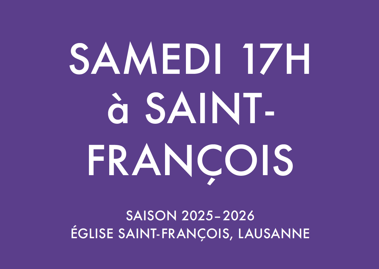 SAISON 2025-2026 DES CONCERTS SAMEDI 17H